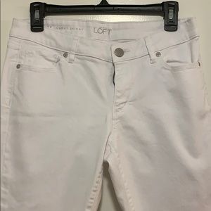 Ann Taylor Loft White Jeans